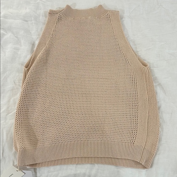 Beige Knit sweater tank top - Picture 10 of 12